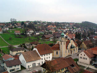 Ansicht Dorf Kestenholz SO